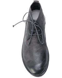 Мужские темно-серые кожаные повседневные ботинки от Marsèll