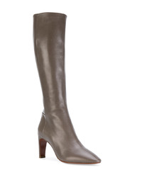 Темно-серые кожаные полусапоги от David Beauciel