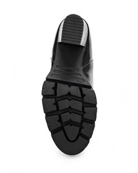 Темно-серые кожаные полусапоги от Marco Tozzi