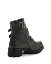 Темно-серые кожаные полусапоги от Mellisa