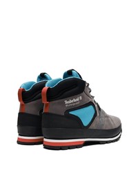 Мужские темно-серые кожаные рабочие ботинки от Timberland