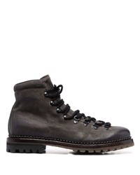 Мужские темно-серые кожаные рабочие ботинки от Premiata