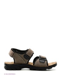 Мужские темно-серые кожаные сандалии от Best Walk