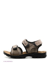 Мужские темно-серые кожаные сандалии от Best Walk