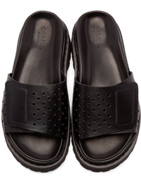 Мужские темно-серые кожаные сандалии от Calvin Klein Collection