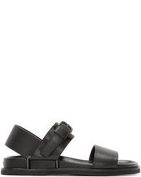 Мужские темно-серые кожаные сандалии от Maison Margiela