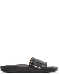 Мужские темно-серые кожаные сандалии от Marc Jacobs