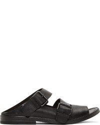 Мужские темно-серые кожаные сандалии от Marsèll