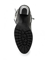 Темно-серые кожаные сапоги от Flyfor