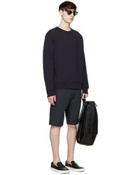 Мужские темно-серые кожаные слипоны от Diemme