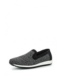 Мужские темно-серые кожаные слипоны от Matt Nawill