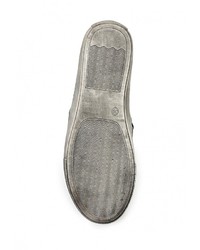 Женские темно-серые кожаные слипоны от Sofi