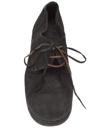 Темно-серые кожаные туфли дерби от Guidi
