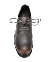 Темно-серые кожаные туфли дерби от Marsèll