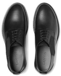 Темно-серые кожаные туфли дерби от Lanvin
