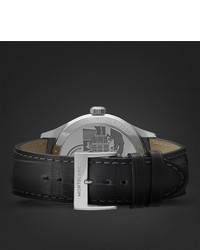 Мужские темно-серые кожаные часы от Montblanc