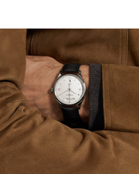 Мужские темно-серые кожаные часы от Montblanc