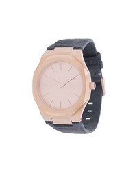 Женские темно-серые кожаные часы от D1 Milano