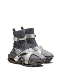 Мужские темно-серые кроссовки от Balmain