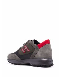 Мужские темно-серые кроссовки от Hogan
