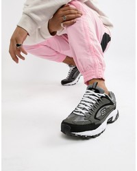 Мужские темно-серые кроссовки от Skechers