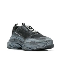 Мужские темно-серые кроссовки от Balenciaga