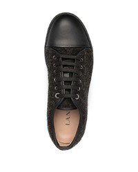 Мужские темно-серые низкие кеды от Lanvin