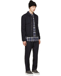 Мужские темно-серые низкие кеды от AMI Alexandre Mattiussi