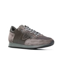 Мужские темно-серые низкие кеды от Philippe Model