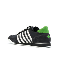 Мужские темно-серые низкие кеды от DSQUARED2