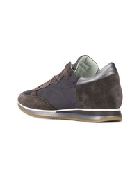 Мужские темно-серые низкие кеды от Philippe Model