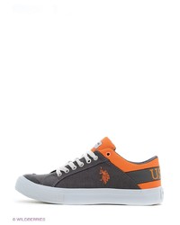 Мужские темно-серые низкие кеды от U.S. Polo Assn.