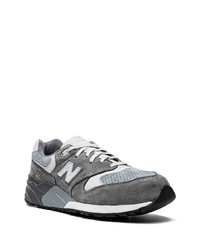 Мужские темно-серые низкие кеды от New Balance