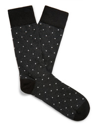 Мужские темно-серые носки в горошек от Corgi
