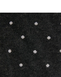 Мужские темно-серые носки в горошек от Corgi