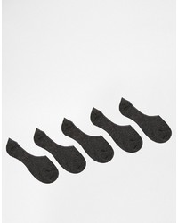 Темно-серые носки-невидимки