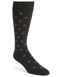 Темно-серые носки с "огурцами"