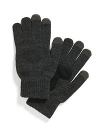 Темно-серые перчатки