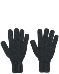Мужские темно-серые перчатки от Drumohr