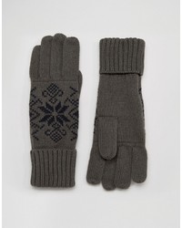 Мужские темно-серые перчатки от French Connection