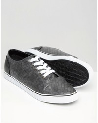 Мужские темно-серые плетеные кеды от Rock & Religion