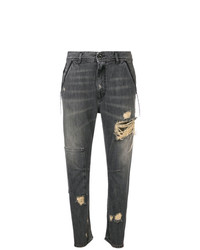 Темно-серые рваные джинсы-бойфренды от Diesel Black Gold