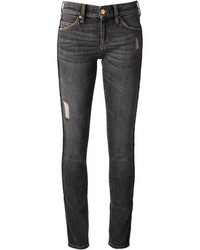 Темно-серые рваные джинсы скинни от Etoile Isabel Marant