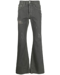 Мужские темно-серые рваные джинсы от Acne Studios