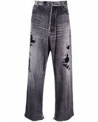 Мужские темно-серые рваные джинсы от Balenciaga