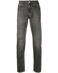 Мужские темно-серые рваные джинсы от Calvin Klein Jeans