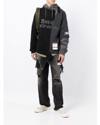 Мужские темно-серые рваные джинсы от Maison Mihara Yasuhiro