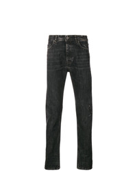 Мужские темно-серые рваные джинсы от Diesel Black Gold
