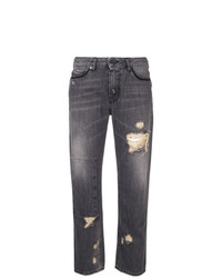 Женские темно-серые рваные джинсы от Diesel Black Gold