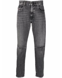 Мужские темно-серые рваные джинсы от Diesel